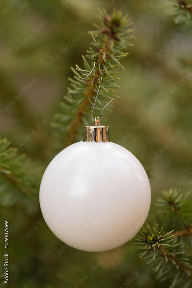 white christmas ball white christmas ball