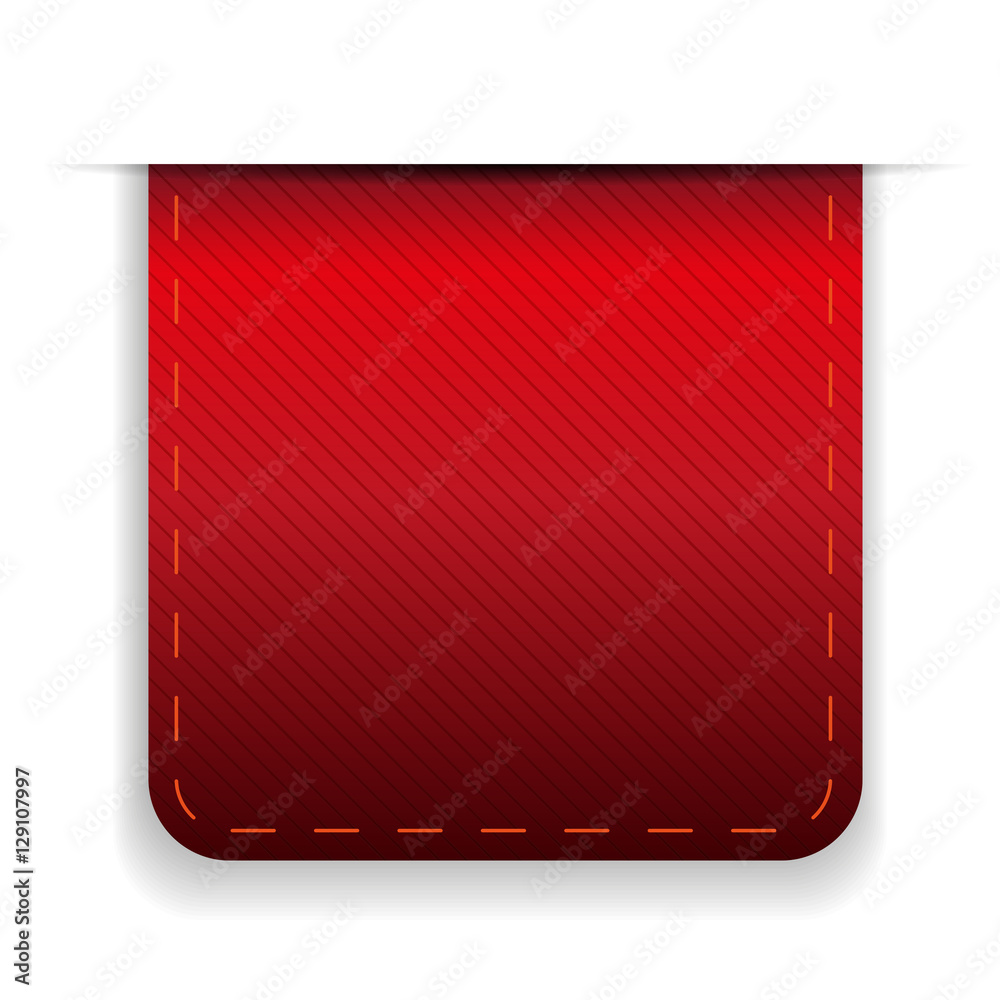 Fototapeta premium Empty ribbon vector red
