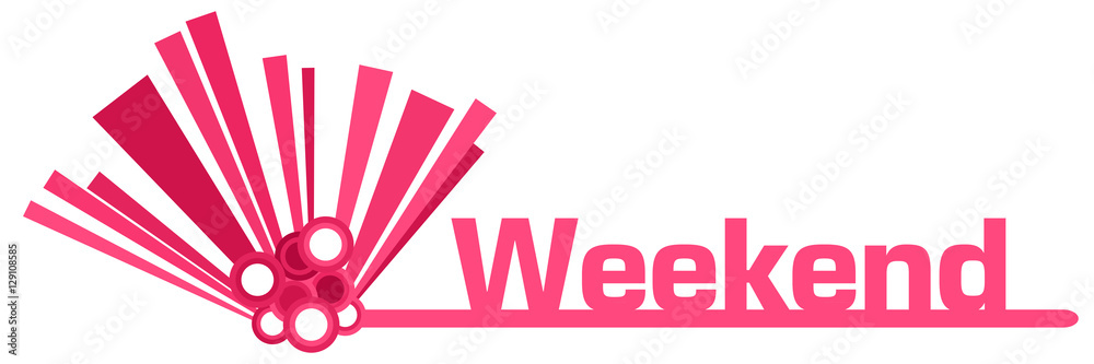 Weekend Pink Graphical Bar 