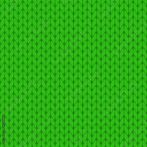 Knitted light green background pattern vector isolated