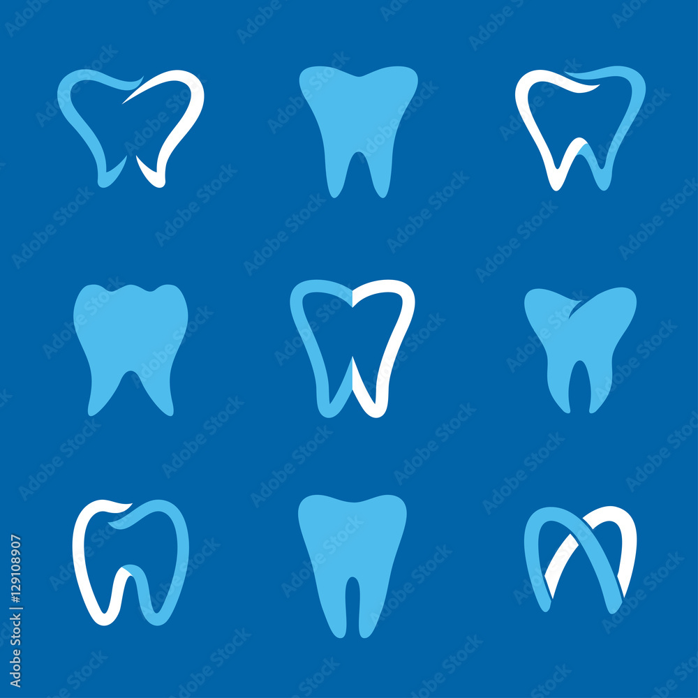 teeth logo blue teeth logo blue