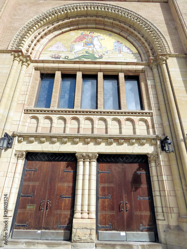 Toronto Greek Orthodox Church entrance 2016