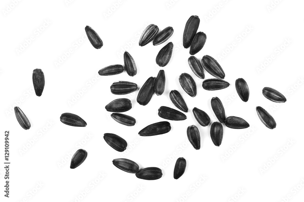 sunflower seeds isolated on white sunflower seeds isolated on white
