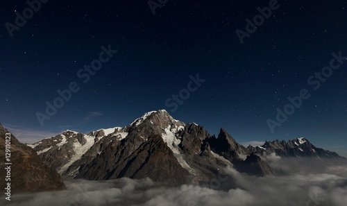 Mountain at night Chamonix © Alexandre