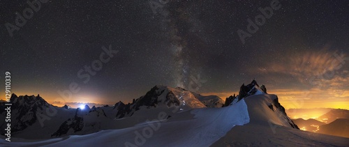 Moutain stars at night Chamonix © Alexandre