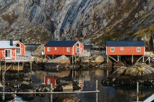 Autumn in Lofoten Islands, Norway photo