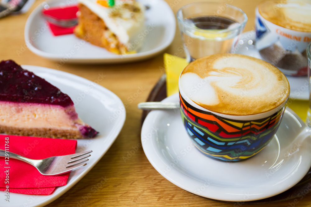 still life with coffee and cake