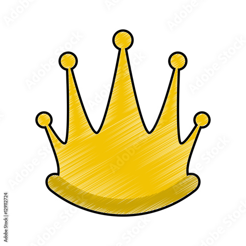 royal crown icon image vector illustration design 