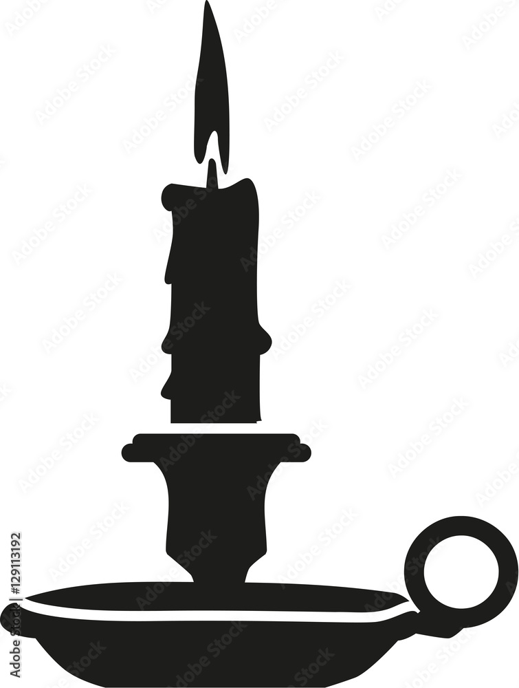 Candle in candleholder Candle in candleholder