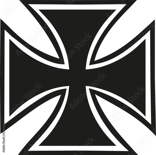 Iron cross with contour
