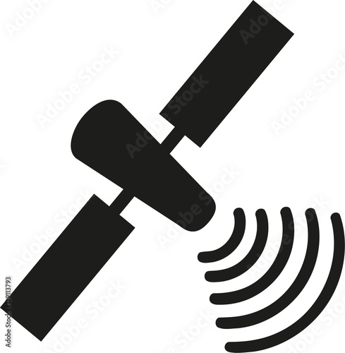 Simple satellite icon
