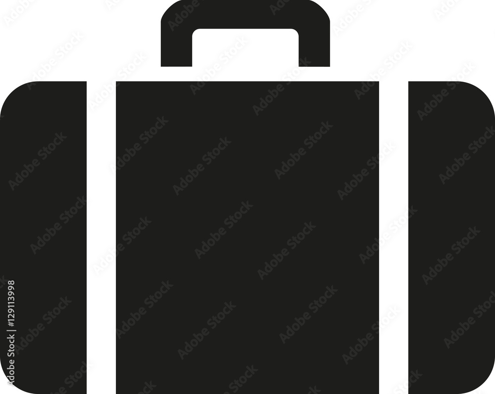 Simple suitcase bag icon Simple suitcase bag icon
