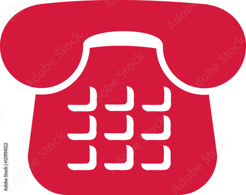 Red telephone icon