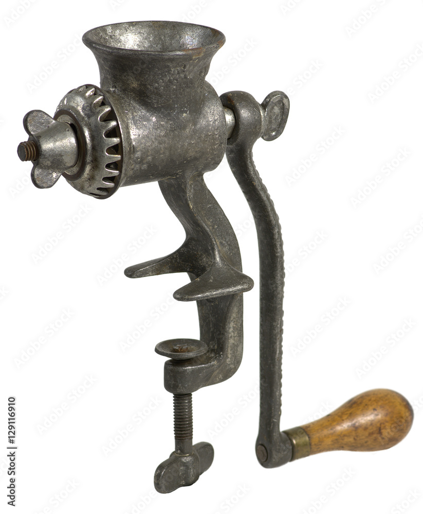 Antique meat grinder