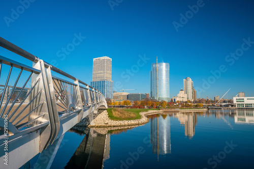 Milwaukee skyline in USA