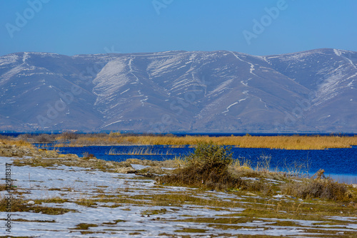 Majestic view of lake Sevan, Armenia