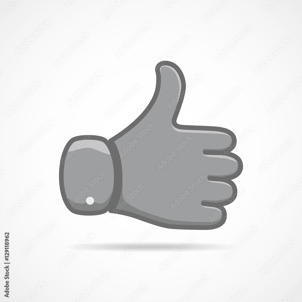Thumb up icon. Vector illustration. Thumb up icon. Vector illustration.
