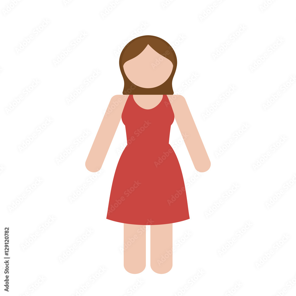 faceless woman icon image vector illustration design faceless woman icon image vector illustration design