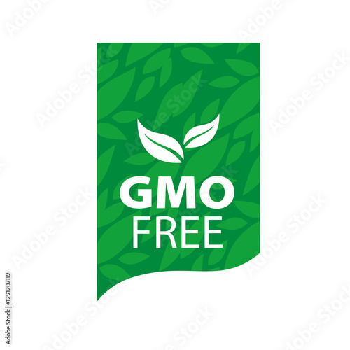 Vector logo gmo free