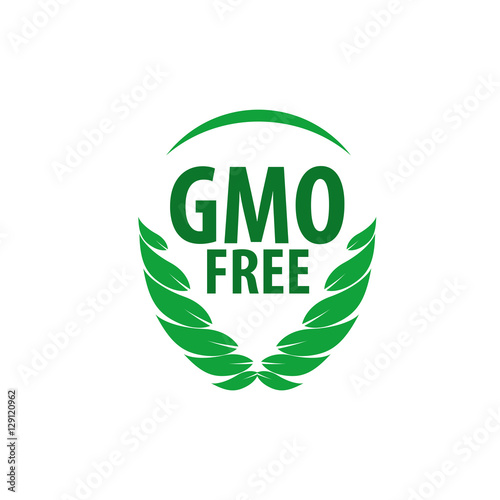 Vector logo gmo free