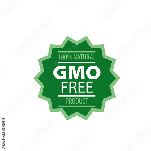 Vector logo gmo free