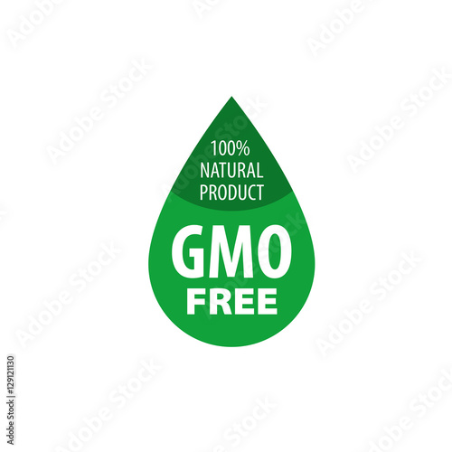 Vector logo gmo free