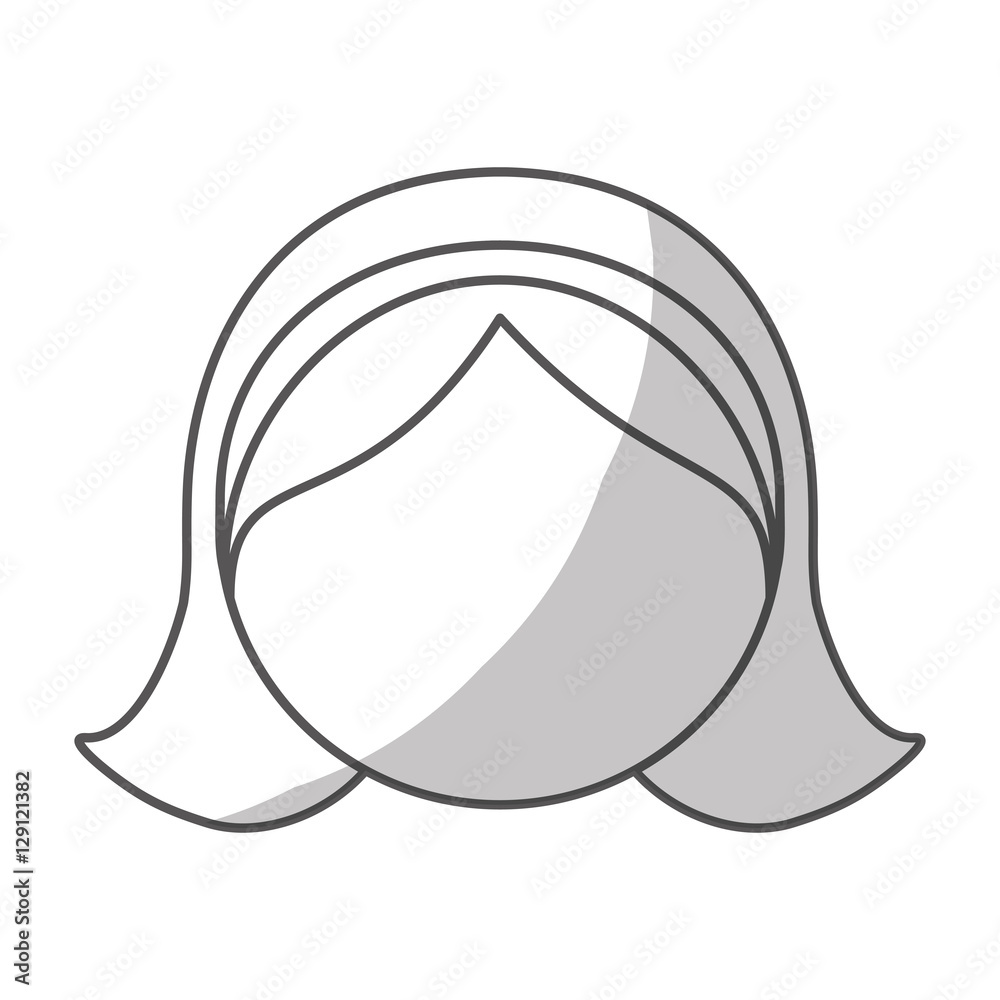 cute girl face icon over white background. pictogram design. vector illustration cute girl face icon over white background. pictogram design. vector illustration