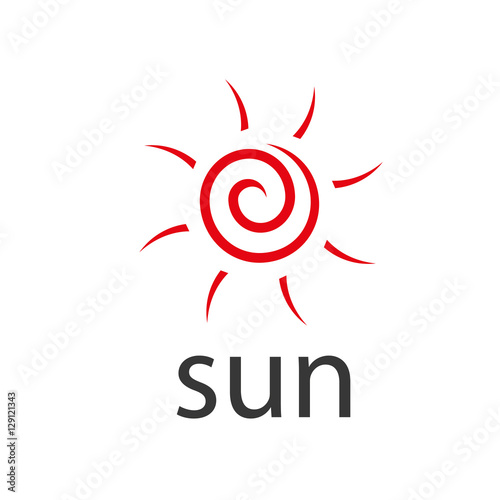 vector logo sun