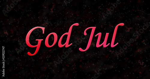 Merry Christmas text in Norwegian 