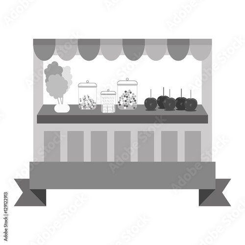 candy shop icon over white background. vector illustraiton