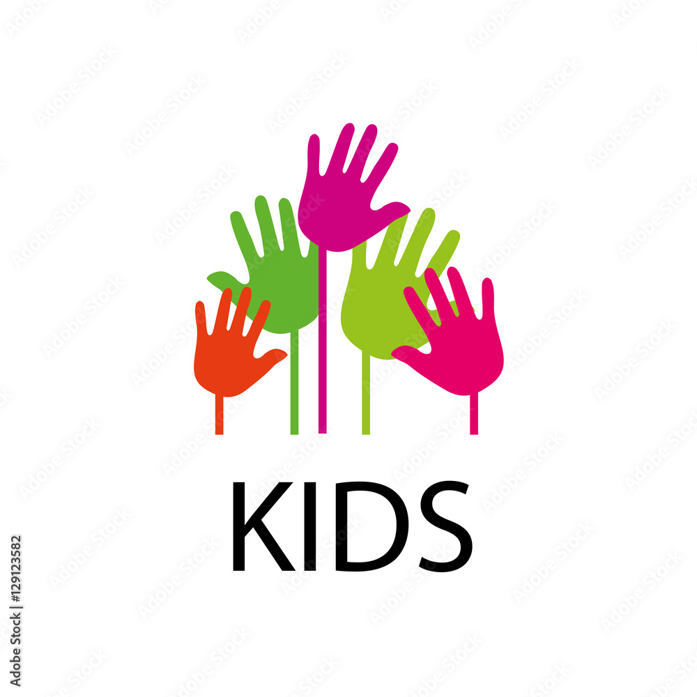 Fototapeta premium vector logo kids
