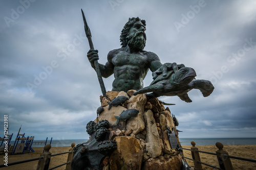 The King Neptune Statue in Virginia Beach, Virginia.