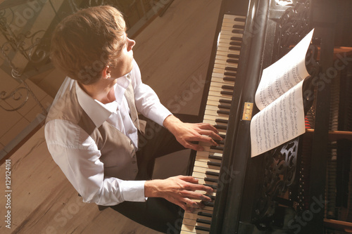 Man playing piano