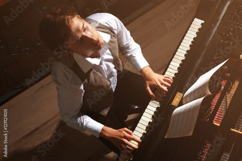 Man playing piano