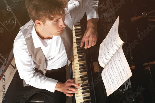 Man playing piano