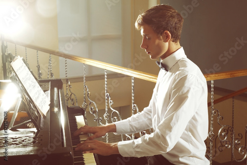 Man playing piano