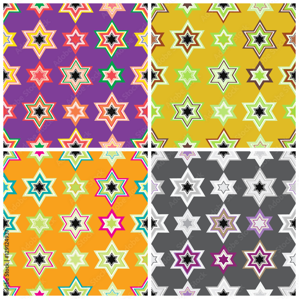 Seamless background with Stars of David