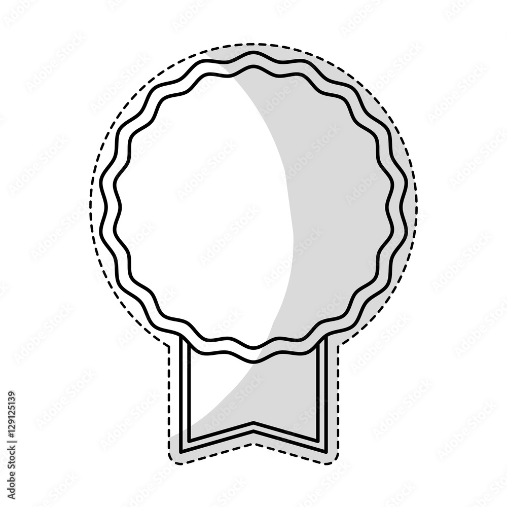 decorative seal stamp icon over white background. vector illustration decorative seal stamp icon over white background. vector illustration