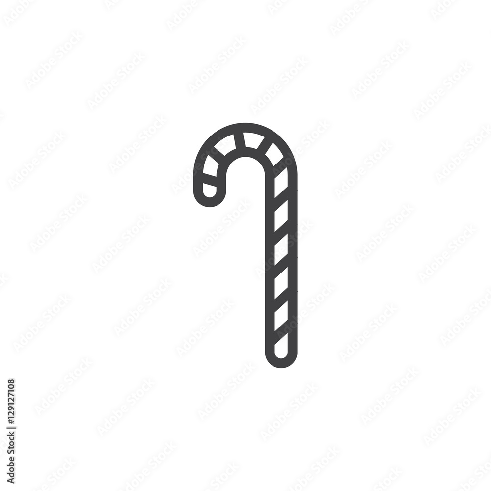 Candy icon on the white background. New year set of icons. Christmas holidays Candy icon on the white background. New year set of icons. Christmas holidays