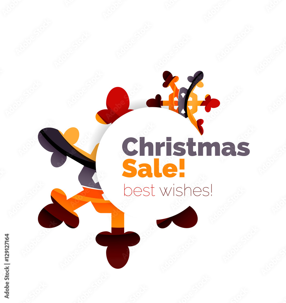 Christmas and New Year sale banner Christmas and New Year sale banner