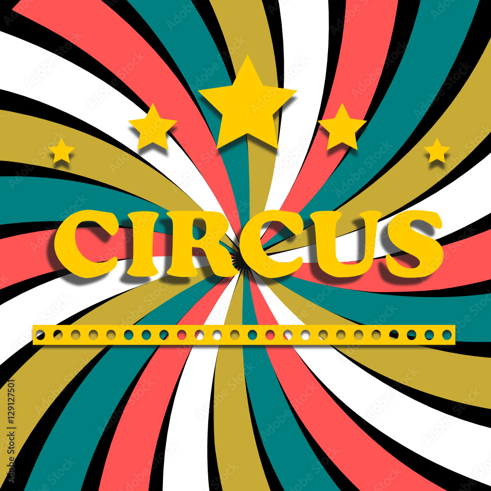 Cartel circense vintage 