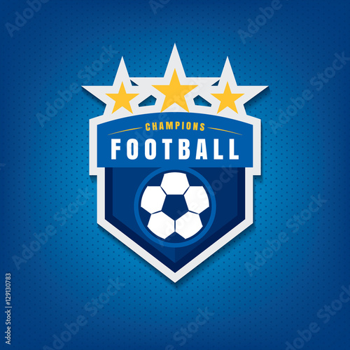 Soccer logo design,vector illustration