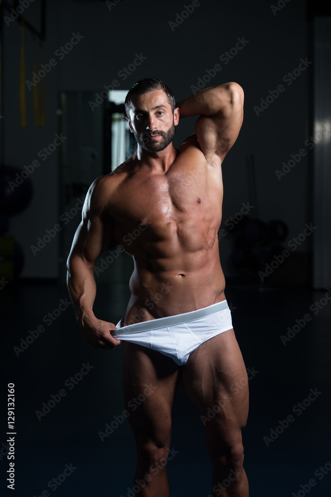 Handsome Young Bodybuilder Showing Of His Fit Handsome Young Bodybuilder Showing Of His Fit