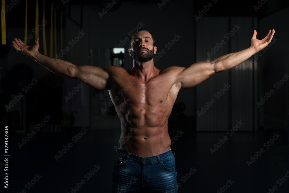 Sexy Italian Man Posing In Gym