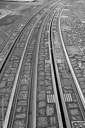 Rails on city