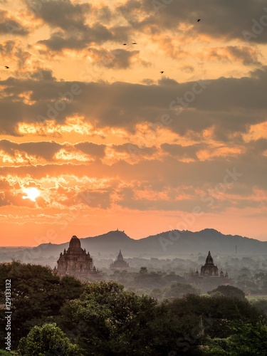 View over the Temples of Bagan, Myanmar