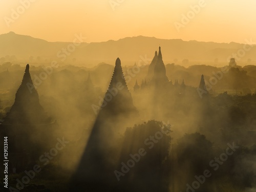 View over the Temples of Bagan, Myanmar