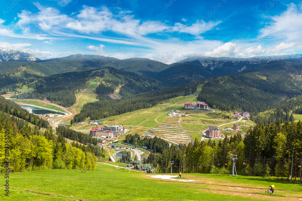 Carpathian mountains in Bukovel