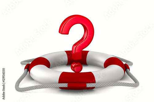 question into lifebuoy on w...
