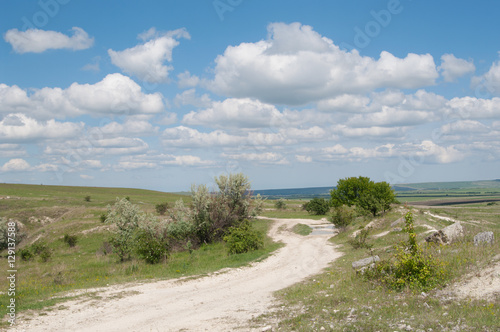 Fototapeta Naklejka Na Ścianę i Meble -  mountain landscape, on top of White Rock plateau, Crimea  